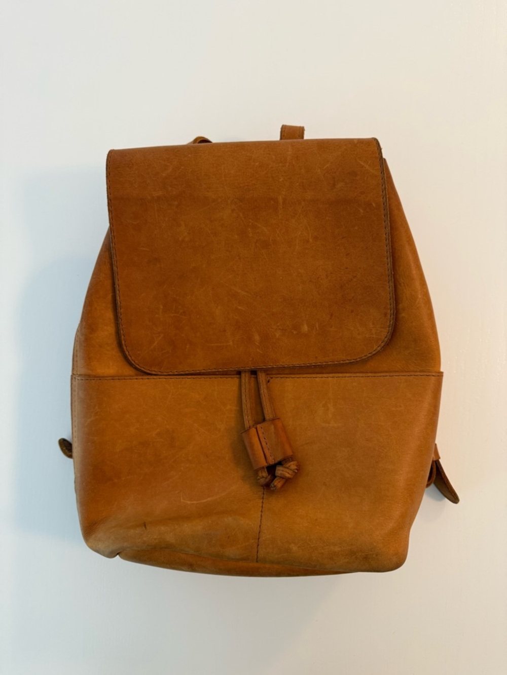 Parker Clay Leather Brown Backpack